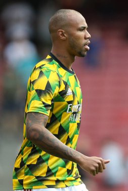 Gabriel #6 of Arsenal during the warm up