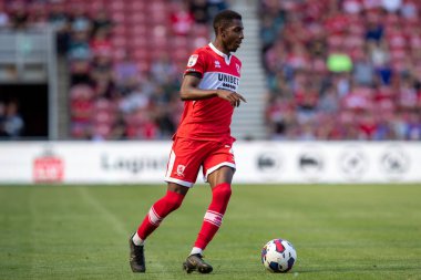 Isaiah Jones #2 of Middlesbrough on the ball during the game 