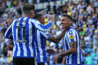 Lee Gregory #9 of Sheffield Wednesday celebrates his goal to make it 4-0