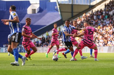 Liam Palmer #2 of Sheffield Wednesday goes down inside the 18 yard box but no penalty is given
