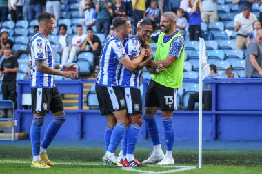 Liam Palmer #2 of Sheffield Wednesday celebrates his goal to make it 3-0