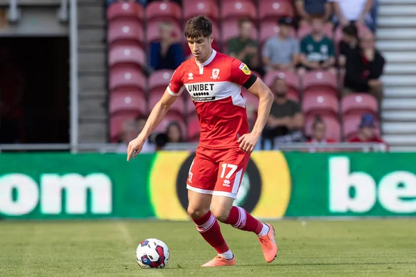 Paddy McNair #17 of Middlesbrough on the ball during the game 