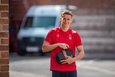 Ryan Yates #22 of Nottingham Forest arrives at The City Ground