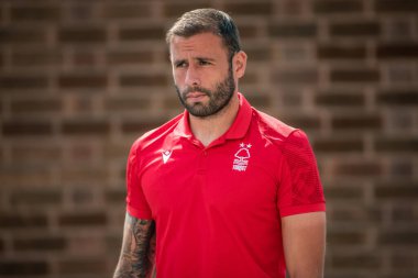 Steve Cook #3 of Nottingham Forest arrives at The City Ground
