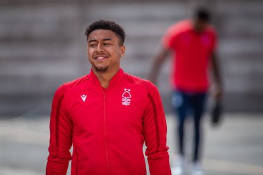 Jesse Lingard #11 of Nottingham Forest arrives at The City Ground