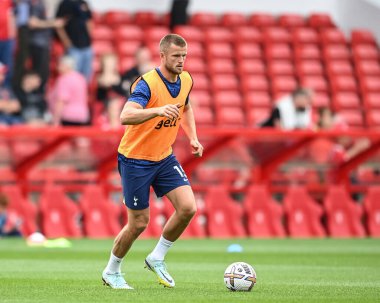 Eric Dier #15 of Tottenham Hotspur during the pre-game warmup 