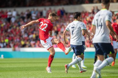 Ryan Yates #22 of Nottingham Forest lets fly with a shot