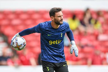 Hugo Lloris #1 of Tottenham Hotspur during the pre-game warmup 