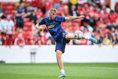 Dejan Kulusevski #21 of Tottenham Hotspur during the pre-game warmup 