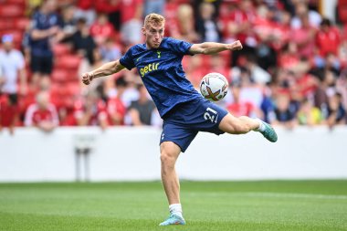Dejan Kulusevski #21 of Tottenham Hotspur during the pre-game warmup 