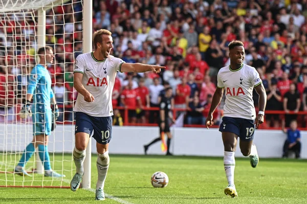 Harry Kane Του Tottenham Hotspur Γιορτάζει Στόχο Του Κάνει — Φωτογραφία Αρχείου