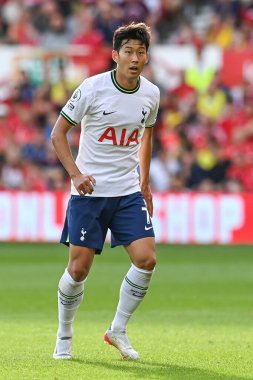 Son Heung-Min #7 of Tottenham Hotspur in action during the game