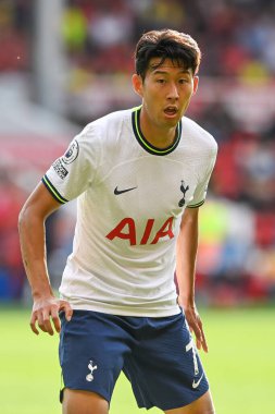Son Heung-Min #7 of Tottenham Hotspur during the game