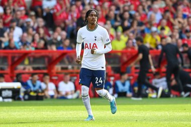 Djed Spence #24 of Tottenham Hotspur during the game