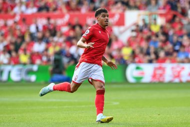 Morgan Gibbs-White #10 of Nottingham Forest in action during the game
