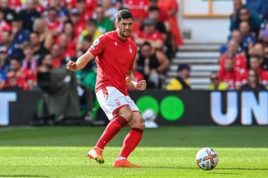 Scott McKenna #26 of Nottingham Forest passes the ball