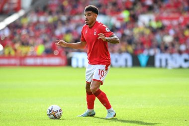 Morgan Gibbs-White #10 of Nottingham Forest in action during the game