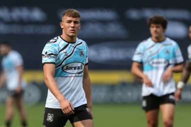 Kye Armstrong #41 of Hull FC during pre-game warm up