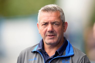 Daryl Powell Head Coach of Warrington Wolves before the game 