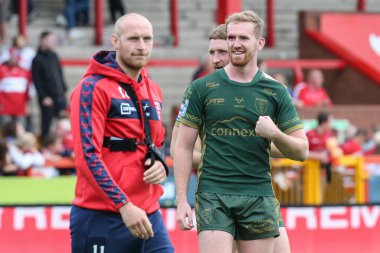 Rowan Milnes #21 of Hull KR after the final whistle