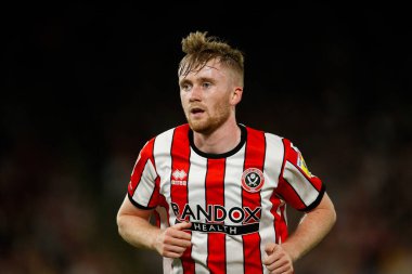 Tommy Doyle #22 of Sheffield United during the Sky Bet Championship match Sheffield United vs Reading at Bramall Lane, Sheffield, UK, 30th August 2022