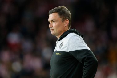 Paul Heckingbottom manager of Sheffield United during the Sky Bet Championship match Sheffield United vs Reading at Bramall Lane, Sheffield, UK, 30th August 2022