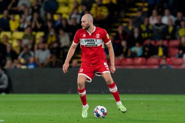 Matthew Clarke of Middlesbrough in action during the game 