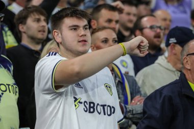 Leeds fans during the Premier League match Leeds United vs Everton at Elland Road in Leeds, UK, 30th August 2022