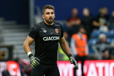 Matt Ingram #1 of Hull City during the warm up 