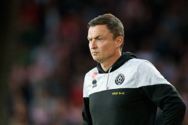 Paul Heckingbottom manager of Sheffield United during the Sky Bet Championship match Sheffield United vs Reading at Bramall Lane, Sheffield, UK, 30th August 2022