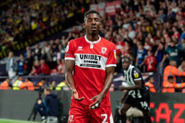 Isaiah Jones #2 of Middlesbrough looks dejected after not winning the corner kick
