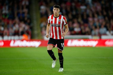 Anel Ahmedhodzic #15 of Sheffield United during the Sky Bet Championship match Sheffield United vs Reading at Bramall Lane, Sheffield, UK, 30th August 2022