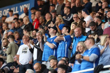 Birmingham City Fans cheering their side on ahead of the game against Norwich City