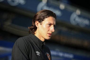 Alfie Jones of Hull City arrives at the stadium