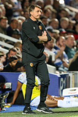 Shota Arveladze manager of Hull City watches on