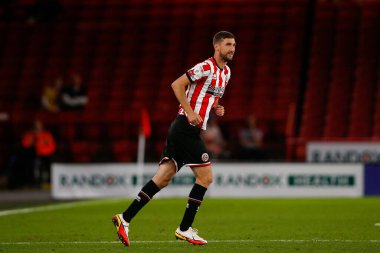 Chris Basham #6 of Sheffield United during the Sky Bet Championship match Sheffield United vs Reading at Bramall Lane, Sheffield, UK, 30th August 2022