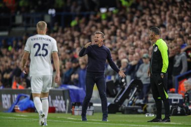 Jesse Marsch manager of Leeds United reacts during the Premier League match Leeds United vs Everton at Elland Road in Leeds, UK, 30th August 2022