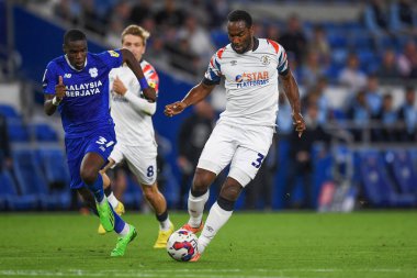 Cameron Jerome #35 of Luton Town on the attack during the game