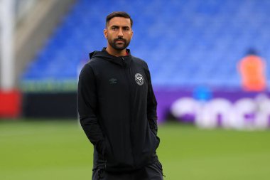 Saman Ghoddos #14 of Brentford seen prior to kick off. 