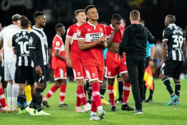Rodrigo Muniz #9 of Middlesbrough looks dejected after the lose 2:1 in extra time