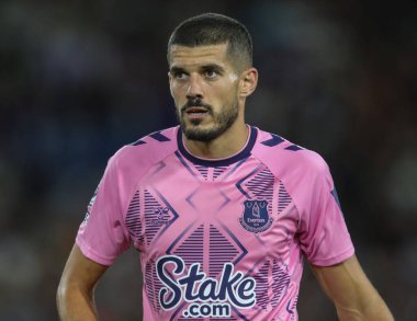 Conor Coady #30 of Everton during the Premier League match Leeds United vs Everton at Elland Road in Leeds, UK, 30th August 2022