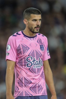 Conor Coady #30 of Everton during the game during the Premier League match Leeds United vs Everton at Elland Road in Leeds, UK, 30th August 2022