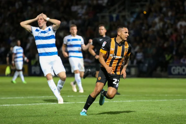 Tyler Smith #22 of Hull City celebrates his goal to make it 3-1