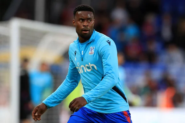 Marc Guhi #6 of Crystal Palace warming up prior to kick off.  