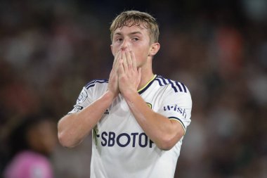 A dejected Joe Gelhardt #30 of Leeds United during the game 