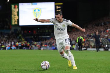 Jack Harrison #11 of Leeds United on the ball during the game 