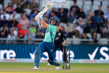 Sam Curran of Oval Invincibles in batting action during the game