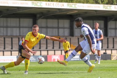 Reyes Cleary #28 of West Bromwich Albion has a shot at goal