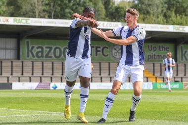 Reyes Cleary #28 of West Bromwich Albion celebrates his goal to make it 1-0