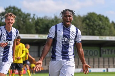 Reyes Cleary #28 of West Bromwich Albion celebrates his goal to make it 1-0